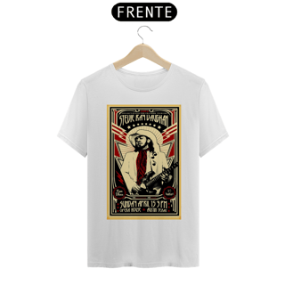 Nome do produto Camiseta Stevie Ray Vaughan de 1984 Show no Texas - ANTES DE COMPRAR VEJA TABELA DE MEDIDAS ABAIXO DO BOTÃO COMPRAR, POIS TROCA POR ERRO DE TAMANHO É DE RESPONSABILIDADE SUA E GERA CUSTO PRA VOCÊ