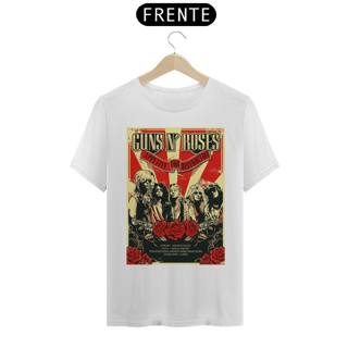 Nome do produto Camiseta Guns N Roses em Manchester 1987 - ANTES DE COMPRAR VEJA TABELA DE MEDIDAS ABAIXO DO BOTÃO COMPRAR, POIS TROCA POR ERRO DE TAMANHO É DE RESPONSABILIDADE SUA E GERA CUSTO PRA VOCÊ