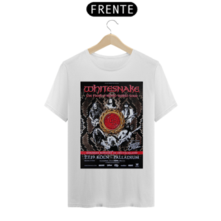 Nome do produto Camiseta Whitesnake Show na Alemanha em 2019 - NOSSAS CAMISETAS SÃO MAIS AJUSTADAS AO CORPO - ANTES DE FINALIZAR, VEJA TABELA DE MEDIDAS ABAIXO DO BOTÃO COMPRAR OU COMPRE UM TAMANHO MAIOR.