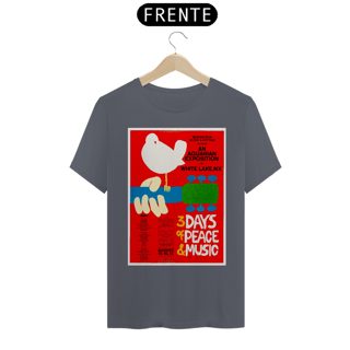 Nome do produto Camiseta Poster Original Festival Woodstock de 1969 - - NOSSAS CAMISETAS SÃO MAIS AJUSTADAS AO CORPO - ANTES DE FINALIZAR, VEJA TABELA DE MEDIDAS ABAIXO DO BOTÃO COMPRAR OU COMPRE UM TAMANHO MAIOR.