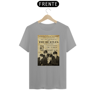 Nome do produto Camiseta The Beatles Show em Elizabethan Ballroom Inglaterra 1963 - ANTES DE COMPRAR VEJA TABELA DE MEDIDAS ABAIXO DO BOTÃO COMPRAR, POIS TROCA POR ERRO DE TAMANHO É DE RESPONSABILIDADE SUA E GERA CUSTO PRA VOCÊ