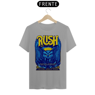 Nome do produto Camiseta Rush - primeiro Show da turnê Fly By Night de 1975 - ANTES DE COMPRAR VEJA TABELA DE MEDIDAS ABAIXO DO BOTÃO COMPRAR, POIS TROCA POR ERRO DE TAMANHO É DE RESPONSABILIDADE SUA E GERA CUSTO PRA VOCÊ