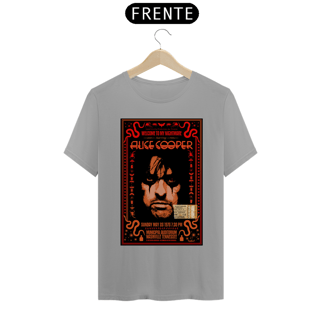 Nome do produto Camiseta Alice Cooper show de 1975 em Nashville com o ingresso original - ANTES DE COMPRAR VEJA TABELA DE MEDIDAS ABAIXO DO BOTÃO COMPRAR, POIS TROCA POR ERRO DE TAMANHO É DE RESPONSABILIDADE SUA E GERA CUSTO PRA VOCÊ