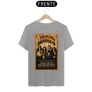 Nome do produto Camiseta Aerosmith Show de 1975 no Texas - ANTES DE COMPRAR VEJA TABELA DE MEDIDAS ABAIXO DO BOTÃO COMPRAR, POIS TROCA POR ERRO DE TAMANHO É DE RESPONSABILIDADE SUA E GERA CUSTO PRA VOCÊ
