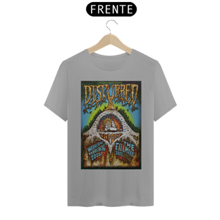 Nome do produto Camiseta Disturbed Show em São Francisco 2016 - ANTES DE COMPRAR VEJA TABELA DE MEDIDAS ABAIXO DO BOTÃO COMPRAR, POIS TROCA POR ERRO DE TAMANHO É DE RESPONSABILIDADE SUA E GERA CUSTO PRA VOCÊ
