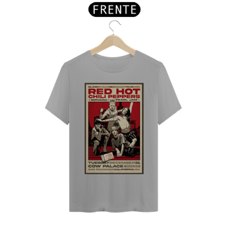 Nome do produto Camiseta Red Hot Chili Peppers Show 1991 em São Francisco com Nirvana e Pearl Jam com ingresso original - ANTES DE COMPRAR VEJA TABELA DE MEDIDAS ABAIXO DO BOTÃO COMPRAR, POIS TROCA POR ERRO DE TAMANHO É DE RESPONSABILIDADE SUA E GERA CUSTO PRA VOCÊ
