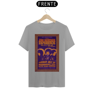 Nome do produto Camiseta Jimi Hendrix show na Louisiana 1968 - ANTES DE COMPRAR VEJA TABELA DE MEDIDAS ABAIXO DO BOTÃO COMPRAR, POIS TROCA POR ERRO DE TAMANHO É DE RESPONSABILIDADE SUA E GERA CUSTO PRA VOCÊ