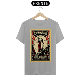 Nome do produto Camiseta Stevie Ray Vaughan de 1984 Show no Texas - ANTES DE COMPRAR VEJA TABELA DE MEDIDAS ABAIXO DO BOTÃO COMPRAR, POIS TROCA POR ERRO DE TAMANHO É DE RESPONSABILIDADE SUA E GERA CUSTO PRA VOCÊ