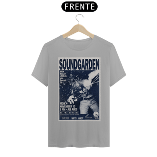 Nome do produto Camiseta Soundgarden show de1989 em Pittsburgh- ANTES DE COMPRAR VEJA TABELA DE MEDIDAS ABAIXO DO BOTÃO COMPRAR, POIS TROCA POR ERRO DE TAMANHO É DE RESPONSABILIDADE SUA E GERA CUSTO PRA VOCÊ