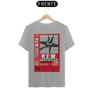 Nome do produto Camiseta R.E.M. em homenagem ao lançamento do disco Automatic for the People em 5 de outubro de 1992 . Em 2017, neste mesmo local foi realizada a festa de 25 anos do lançamento do disco - ANTES DE COMPRAR VEJA TABELA DE MEDIDAS ABAIXO DO BOTÃO COMPRA