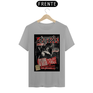 Nome do produto Camiseta Anthrax de 1986 show em L.A. - ANTES DE COMPRAR VEJA TABELA DE MEDIDAS ABAIXO DO BOTÃO COMPRAR, POIS TROCA POR ERRO DE TAMANHO É DE RESPONSABILIDADE SUA E GERA CUSTO PRA VOCÊ