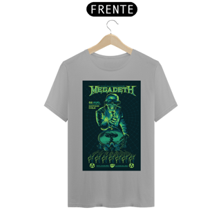 Nome do produto Camiseta Megadeth show de 2016 em Santiago- NOSSAS CAMISETAS SÃO MAIS AJUSTADAS AO CORPO - ANTES DE FINALIZAR, VEJA TABELA DE MEDIDAS ABAIXO DO BOTÃO COMPRAR OU COMPRE UM TAMANHO MAIOR.
