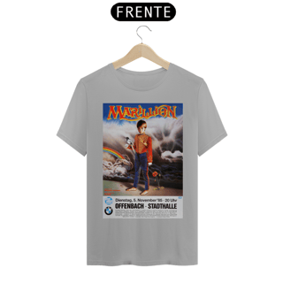Nome do produto Camiseta Marillion show na alemanha de 1985 - NOSSAS CAMISETAS SÃO MAIS AJUSTADAS AO CORPO - ANTES DE FINALIZAR, VEJA TABELA DE MEDIDAS ABAIXO DO BOTÃO COMPRAR OU COMPRE UM TAMANHO MAIOR.