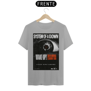 Nome do produto Camiseta System Of A Down Allianz Parque - NOSSAS CAMISETAS SÃO MAIS AJUSTADAS AO CORPO - ANTES DE FINALIZAR, VEJA TABELA DE MEDIDAS ABAIXO DO BOTÃO COMPRAR OU COMPRE UM TAMANHO MAIOR.