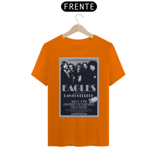 Nome do produto Camiseta Eagles Show de 1975 em Cincinnati com ingresso original - ANTES DE COMPRAR VEJA TABELA DE MEDIDAS ABAIXO DO BOTÃO COMPRAR, POIS TROCA POR ERRO DE TAMANHO É DE RESPONSABILIDADE SUA E GERA CUSTO PRA VOCÊ