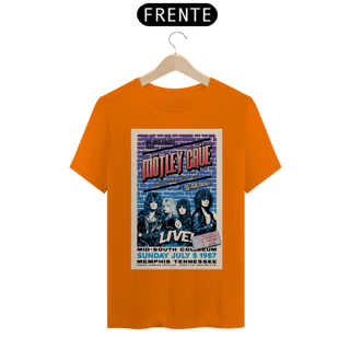 Nome do produto Camiseta Motley Crue Show em Memphis 1987 com abertura do Whitesnake com ingresso original - ANTES DE COMPRAR VEJA TABELA DE MEDIDAS ABAIXO DO BOTÃO COMPRAR, POIS TROCA POR ERRO DE TAMANHO É DE RESPONSABILIDADE SUA E GERA CUSTO PRA VOCÊ