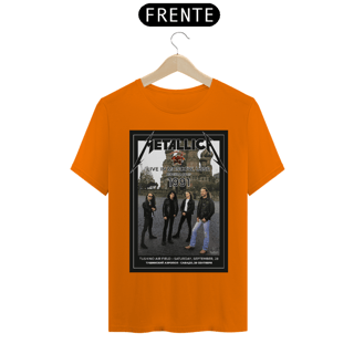 Nome do produto Camiseta Metallica Show Épico em Moscou  para 1,6mi de pessoas - ANTES DE COMPRAR VEJA TABELA DE MEDIDAS ABAIXO DO BOTÃO COMPRAR, POIS TROCA POR ERRO DE TAMANHO É DE RESPONSABILIDADE SUA E GERA CUSTO PRA VOCÊ