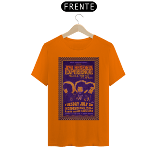 Nome do produto Camiseta Jimi Hendrix show na Louisiana 1968 - ANTES DE COMPRAR VEJA TABELA DE MEDIDAS ABAIXO DO BOTÃO COMPRAR, POIS TROCA POR ERRO DE TAMANHO É DE RESPONSABILIDADE SUA E GERA CUSTO PRA VOCÊ