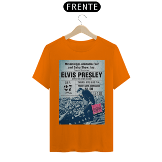 Nome do produto Camiseta Elvis Presley - Mississipi 1956 com ingresso original - ANTES DE COMPRAR VEJA TABELA DE MEDIDAS ABAIXO DO BOTÃO COMPRAR, POIS TROCA POR ERRO DE TAMANHO É DE RESPONSABILIDADE SUA E GERA CUSTO PRA VOCÊ