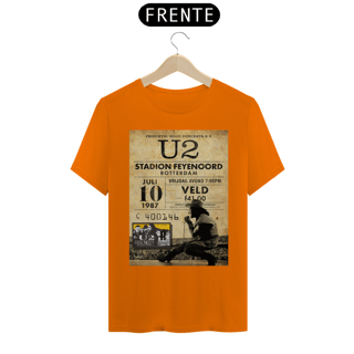 Nome do produto Camiseta U2 Joshua Tree Tour 1987 na Holanda com ingresso original - ANTES DE COMPRAR VEJA TABELA DE MEDIDAS ABAIXO DO BOTÃO COMPRAR, POIS TROCA POR ERRO DE TAMANHO É DE RESPONSABILIDADE SUA E GERA CUSTO PRA VOCÊ