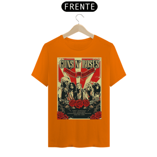 Nome do produto Camiseta Guns N Roses em Manchester 1987 - ANTES DE COMPRAR VEJA TABELA DE MEDIDAS ABAIXO DO BOTÃO COMPRAR, POIS TROCA POR ERRO DE TAMANHO É DE RESPONSABILIDADE SUA E GERA CUSTO PRA VOCÊ
