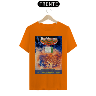 Nome do produto Camiseta Rick Wakeman Show em Londres 1974 com ingresso original - ANTES DE COMPRAR VEJA TABELA DE MEDIDAS ABAIXO DO BOTÃO COMPRAR, POIS TROCA POR ERRO DE TAMANHO É DE RESPONSABILIDADE SUA E GERA CUSTO PRA VOCÊ
