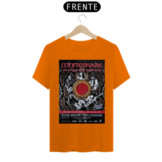 Nome do produto Camiseta Whitesnake Show na Alemanha em 2019 - NOSSAS CAMISETAS SÃO MAIS AJUSTADAS AO CORPO - ANTES DE FINALIZAR, VEJA TABELA DE MEDIDAS ABAIXO DO BOTÃO COMPRAR OU COMPRE UM TAMANHO MAIOR.