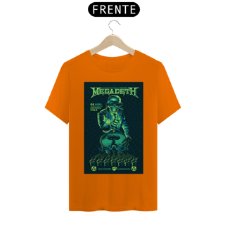 Nome do produto Camiseta Megadeth show de 2016 em Santiago- NOSSAS CAMISETAS SÃO MAIS AJUSTADAS AO CORPO - ANTES DE FINALIZAR, VEJA TABELA DE MEDIDAS ABAIXO DO BOTÃO COMPRAR OU COMPRE UM TAMANHO MAIOR.
