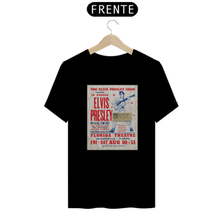 Nome do produto Camiseta Elvis Presley - Jacksonville 1956 - ANTES DE COMPRAR VEJA TABELA DE MEDIDAS ABAIXO DO BOTÃO COMPRAR, POIS TROCA POR ERRO DE TAMANHO É DE RESPONSABILIDADE SUA E GERA CUSTO PRA VOCÊ