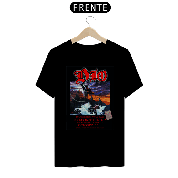 Camiseta Dio Show em NYC 1983 com ingresso original - ANTES DE COMPRAR VEJA TABELA DE MEDIDAS ABAIXO DO BOTÃO COMPRAR, POIS TROCA POR ERRO DE TAMANHO É DE RESPONSABILIDADE SUA E GERA CUSTO PRA VOCÊ