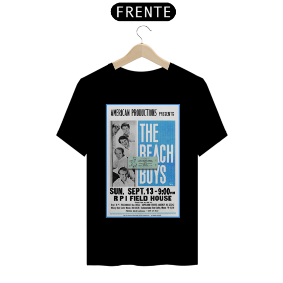 Camiseta The Beach Boys Show 1966 Houston com ingresso original - ANTES DE COMPRAR VEJA TABELA DE MEDIDAS ABAIXO DO BOTÃO COMPRAR, POIS TROCA POR ERRO DE TAMANHO É DE RESPONSABILIDADE SUA E GERA CUSTO PRA VOCÊ