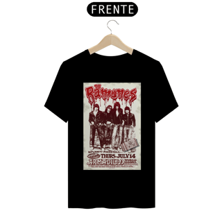 Nome do produto Camiseta Ramones Show no Texas 1977 com seu ingresso original - ANTES DE COMPRAR VEJA TABELA DE MEDIDAS ABAIXO DO BOTÃO COMPRAR, POIS TROCA POR ERRO DE TAMANHO É DE RESPONSABILIDADE SUA E GERA CUSTO PRA VOCÊ