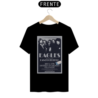 Nome do produto Camiseta Eagles Show de 1975 em Cincinnati com ingresso original - ANTES DE COMPRAR VEJA TABELA DE MEDIDAS ABAIXO DO BOTÃO COMPRAR, POIS TROCA POR ERRO DE TAMANHO É DE RESPONSABILIDADE SUA E GERA CUSTO PRA VOCÊ