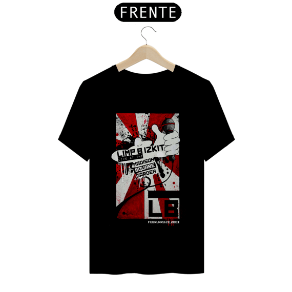 Camiseta Limp Bizkit primeiro show no Madison Square Garden em 2003 - ANTES DE COMPRAR VEJA TABELA DE MEDIDAS ABAIXO DO BOTÃO COMPRAR, POIS TROCA POR ERRO DE TAMANHO É DE RESPONSABILIDADE SUA E GERA CUSTO PRA VOCÊ
