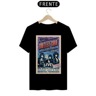 Nome do produto Camiseta Motley Crue Show em Memphis 1987 com abertura do Whitesnake com ingresso original - ANTES DE COMPRAR VEJA TABELA DE MEDIDAS ABAIXO DO BOTÃO COMPRAR, POIS TROCA POR ERRO DE TAMANHO É DE RESPONSABILIDADE SUA E GERA CUSTO PRA VOCÊ