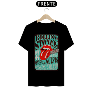 Nome do produto Camiseta do polêmico show dos Rolling Stones de 1969 no violento festival em Altamont com seu ingresso original - ANTES DE COMPRAR VEJA TABELA DE MEDIDAS ABAIXO DO BOTÃO COMPRAR, POIS TROCA POR ERRO DE TAMANHO É DE RESPONSABILIDADE SUA E GERA CUSTO P