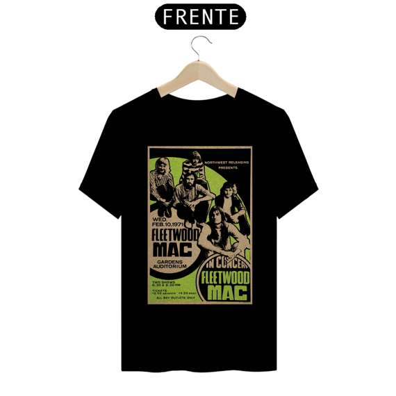 Camiseta Fleetwood Mac Show VANCOUVER, CANADA 1971 - ANTES DE COMPRAR VEJA TABELA DE MEDIDAS ABAIXO DO BOTÃO COMPRAR, POIS TROCA POR ERRO DE TAMANHO É DE RESPONSABILIDADE SUA E GERA CUSTO PRA VOCÊ