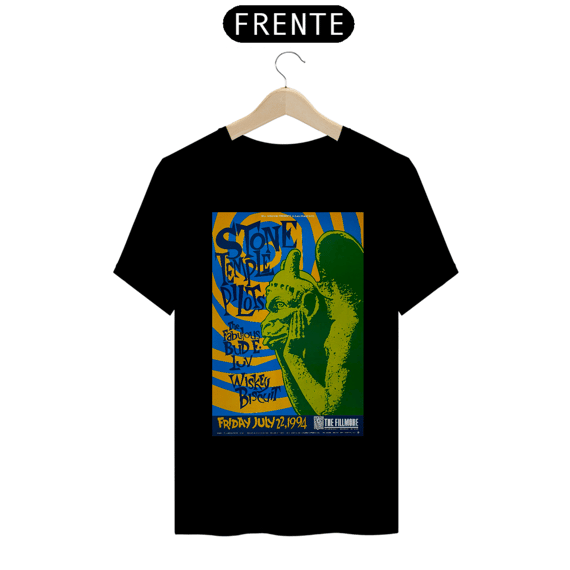 Camiseta Stone Temple Pilots, show de 1994 Fillmore Auditorium (San Francisco, CA) - ANTES DE COMPRAR VEJA TABELA DE MEDIDAS ABAIXO DO BOTÃO COMPRAR, POIS TROCA POR ERRO DE TAMANHO É DE RESPONSABILIDADE SUA E GERA CUSTO PRA VOCÊ
