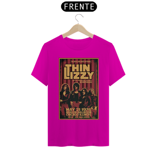 Nome do produto Camiseta Thin Lizzy show de 1976 em Chicago - ANTES DE COMPRAR VEJA TABELA DE MEDIDAS ABAIXO DO BOTÃO COMPRAR, POIS TROCA POR ERRO DE TAMANHO É DE RESPONSABILIDADE SUA E GERA CUSTO PRA VOCÊ