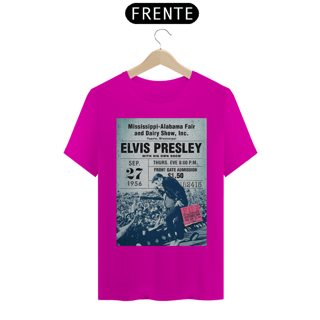 Nome do produto Camiseta Elvis Presley - Mississipi 1956 com ingresso original - ANTES DE COMPRAR VEJA TABELA DE MEDIDAS ABAIXO DO BOTÃO COMPRAR, POIS TROCA POR ERRO DE TAMANHO É DE RESPONSABILIDADE SUA E GERA CUSTO PRA VOCÊ
