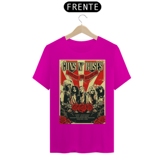 Nome do produto Camiseta Guns N Roses em Manchester 1987 - ANTES DE COMPRAR VEJA TABELA DE MEDIDAS ABAIXO DO BOTÃO COMPRAR, POIS TROCA POR ERRO DE TAMANHO É DE RESPONSABILIDADE SUA E GERA CUSTO PRA VOCÊ