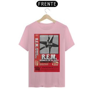 Nome do produto Camiseta R.E.M. em homenagem ao lançamento do disco Automatic for the People em 5 de outubro de 1992 . Em 2017, neste mesmo local foi realizada a festa de 25 anos do lançamento do disco - ANTES DE COMPRAR VEJA TABELA DE MEDIDAS ABAIXO DO BOTÃO COMPRA