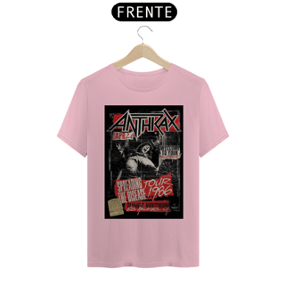Nome do produto Camiseta Anthrax de 1986 show em L.A. - ANTES DE COMPRAR VEJA TABELA DE MEDIDAS ABAIXO DO BOTÃO COMPRAR, POIS TROCA POR ERRO DE TAMANHO É DE RESPONSABILIDADE SUA E GERA CUSTO PRA VOCÊ