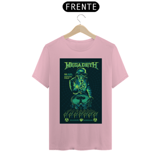 Nome do produto Camiseta Megadeth show de 2016 em Santiago- NOSSAS CAMISETAS SÃO MAIS AJUSTADAS AO CORPO - ANTES DE FINALIZAR, VEJA TABELA DE MEDIDAS ABAIXO DO BOTÃO COMPRAR OU COMPRE UM TAMANHO MAIOR.