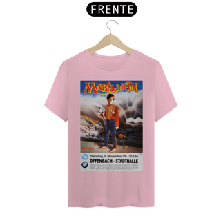 Nome do produto Camiseta Marillion show na alemanha de 1985 - NOSSAS CAMISETAS SÃO MAIS AJUSTADAS AO CORPO - ANTES DE FINALIZAR, VEJA TABELA DE MEDIDAS ABAIXO DO BOTÃO COMPRAR OU COMPRE UM TAMANHO MAIOR.