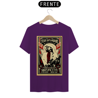 Nome do produto Camiseta Stevie Ray Vaughan de 1984 Show no Texas - ANTES DE COMPRAR VEJA TABELA DE MEDIDAS ABAIXO DO BOTÃO COMPRAR, POIS TROCA POR ERRO DE TAMANHO É DE RESPONSABILIDADE SUA E GERA CUSTO PRA VOCÊ