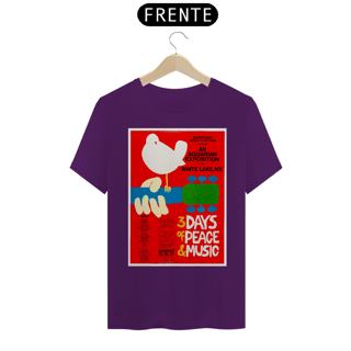 Nome do produto Camiseta Poster Original Festival Woodstock de 1969 - - NOSSAS CAMISETAS SÃO MAIS AJUSTADAS AO CORPO - ANTES DE FINALIZAR, VEJA TABELA DE MEDIDAS ABAIXO DO BOTÃO COMPRAR OU COMPRE UM TAMANHO MAIOR.