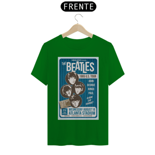 Nome do produto Camiseta The Beatles US Tour 1965 - Atlanta com o ingresso original - NOSSAS CAMISETAS SÃO MAIS AJUSTADAS AO CORPO - ANTES DE FINALIZAR, VEJA TABELA DE MEDIDAS ABAIXO DO BOTÃO COMPRAR OU COMPRE UM TAMANHO MAIOR.