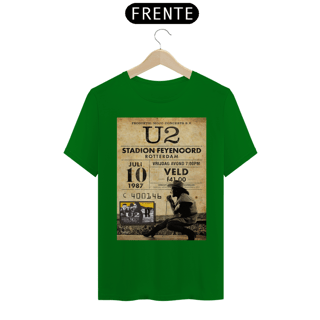 Nome do produto Camiseta U2 Joshua Tree Tour 1987 na Holanda com ingresso original - ANTES DE COMPRAR VEJA TABELA DE MEDIDAS ABAIXO DO BOTÃO COMPRAR, POIS TROCA POR ERRO DE TAMANHO É DE RESPONSABILIDADE SUA E GERA CUSTO PRA VOCÊ
