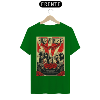 Nome do produto Camiseta Guns N Roses em Manchester 1987 - ANTES DE COMPRAR VEJA TABELA DE MEDIDAS ABAIXO DO BOTÃO COMPRAR, POIS TROCA POR ERRO DE TAMANHO É DE RESPONSABILIDADE SUA E GERA CUSTO PRA VOCÊ